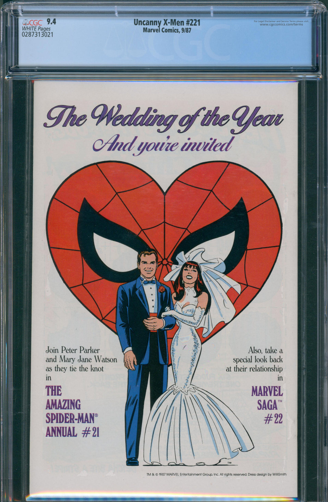 Uncanny X-Men #221 CGC 9.4