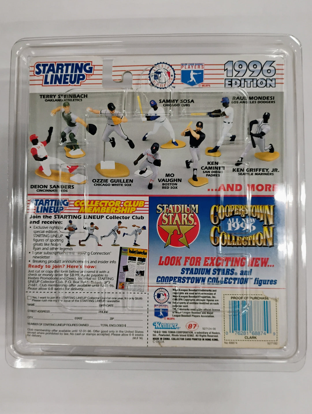 1996 Starting Lineup Baseball Will Clark Sealed