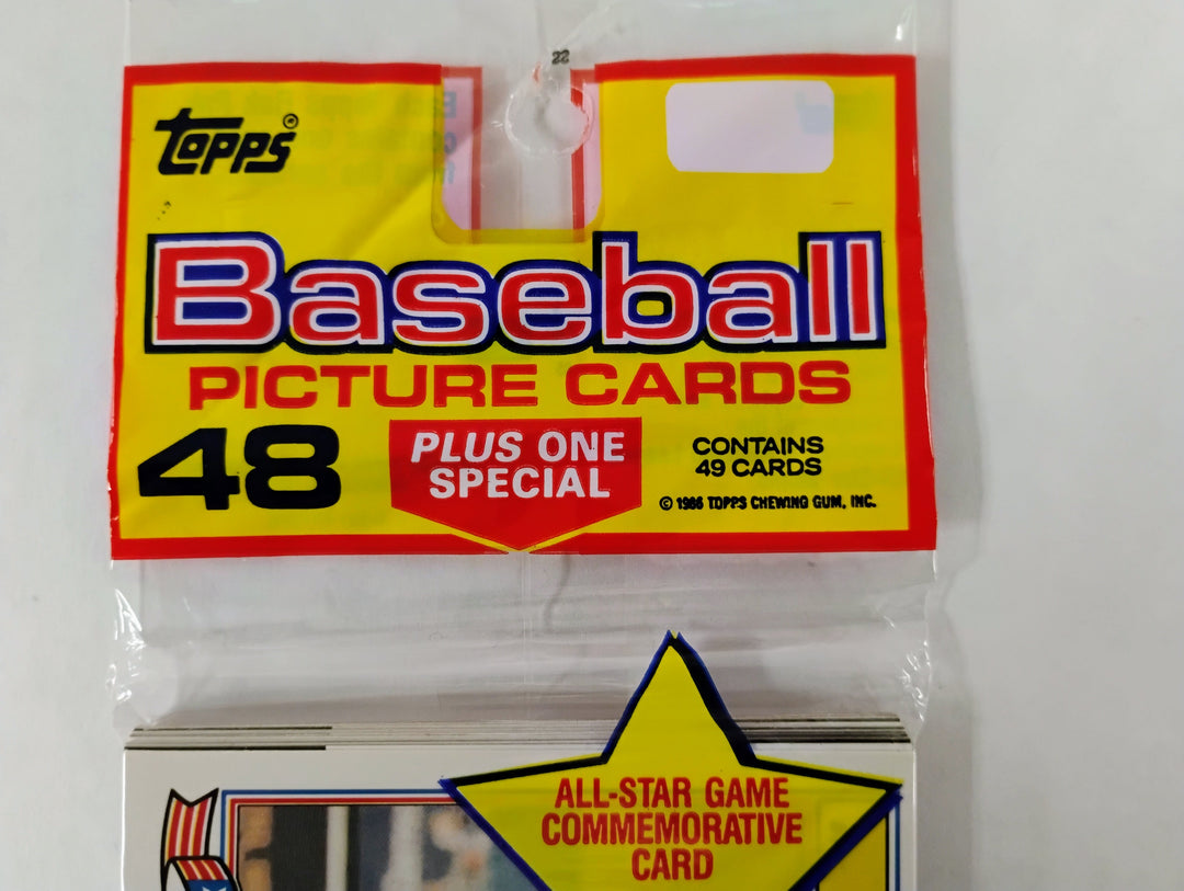 1986 Topps Baseball Rack Pack