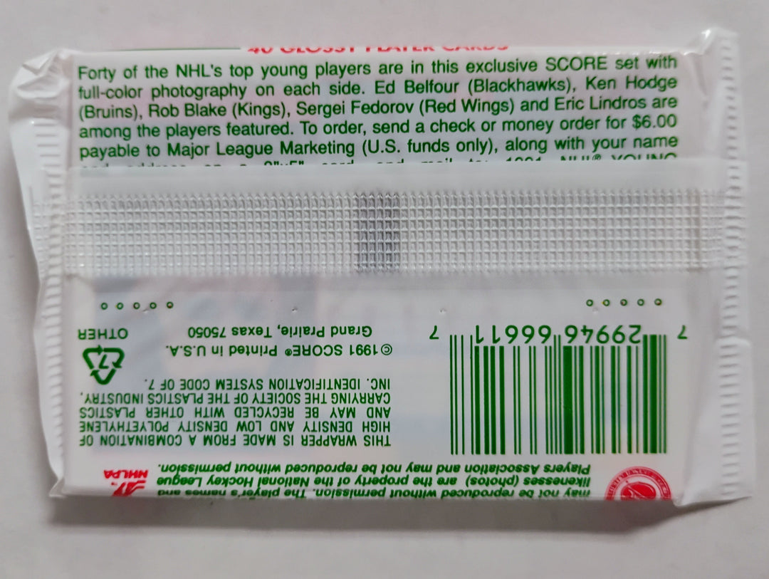 1991 Score  Hockey Canadian Series 1 Sealed Pack