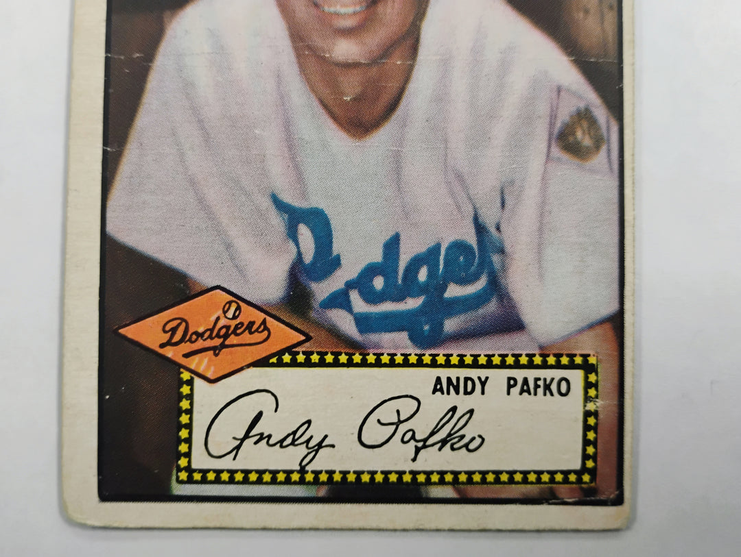 1952 Topps Baseball Andy Pafko #1 Black Back