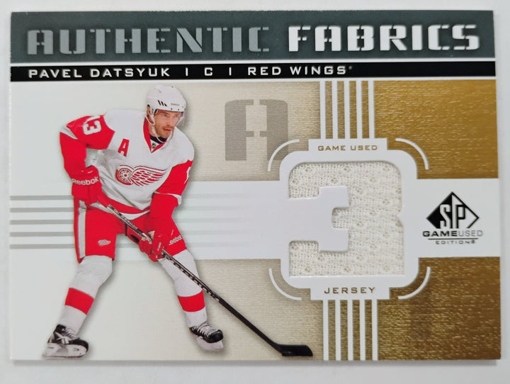 2011-12 Upper Deck SP Game Used Hockey Pavel Datsyuk #AF-PD Authentic Fabrics