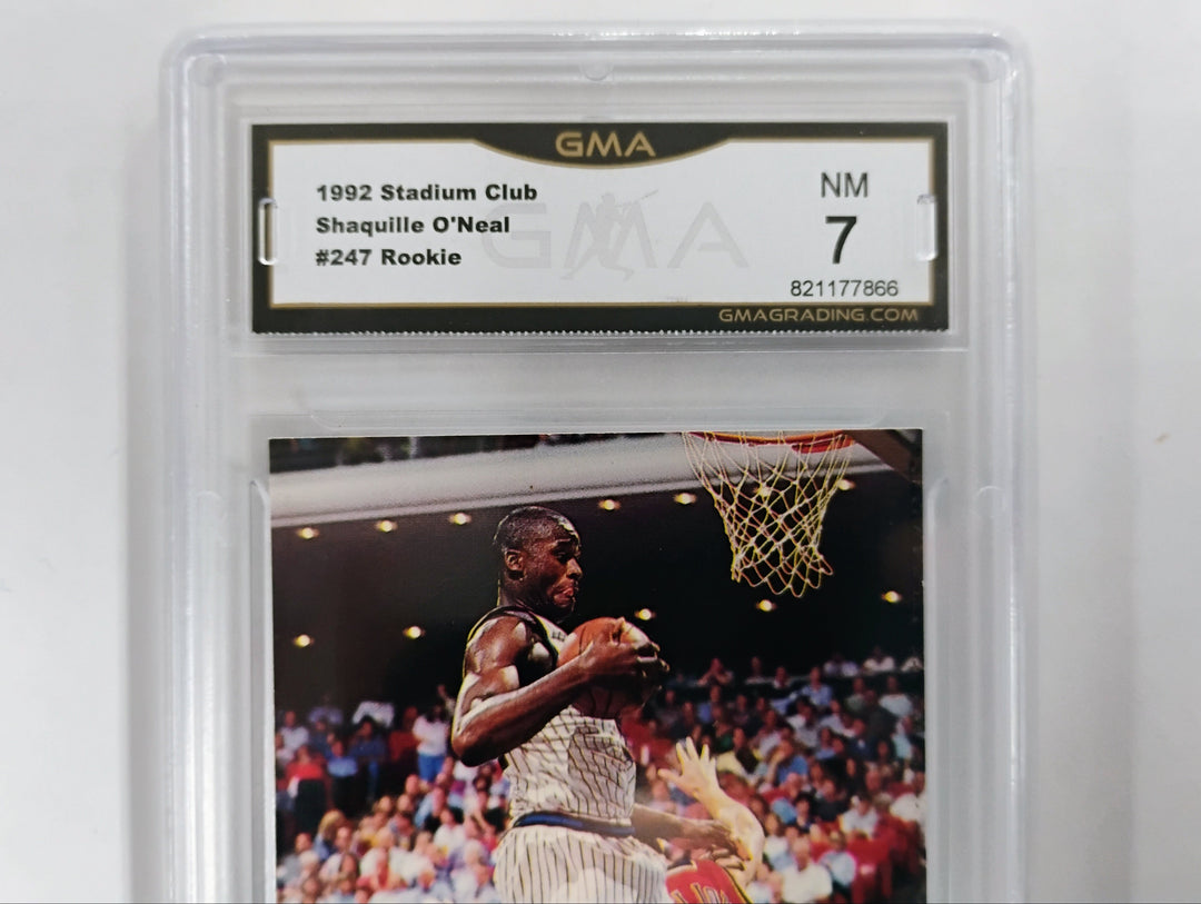 1992 Stadium Club Basketball Shaquille O'Neal RC #247 GMA 7 NM