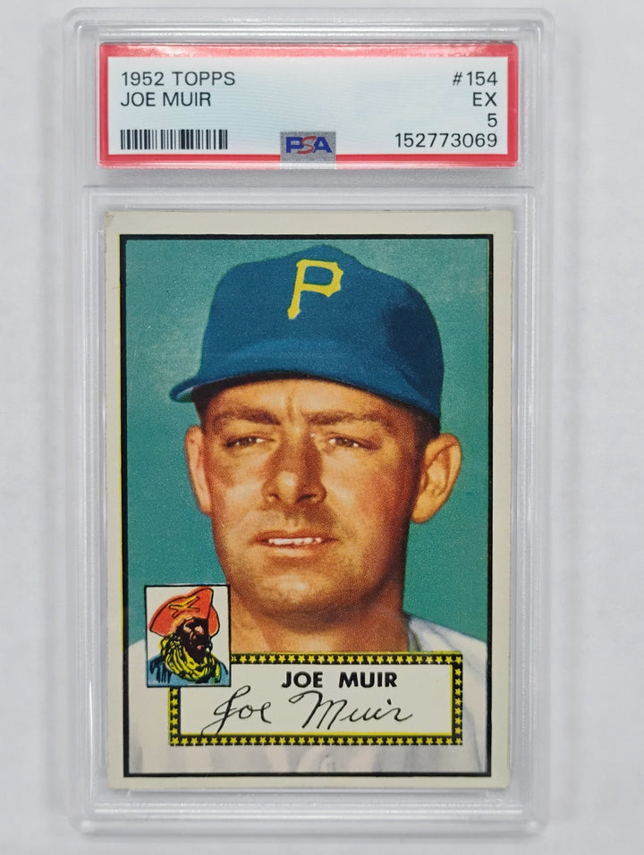 1952 Topps Baseball Joe Muir #154 PSA 5 EX