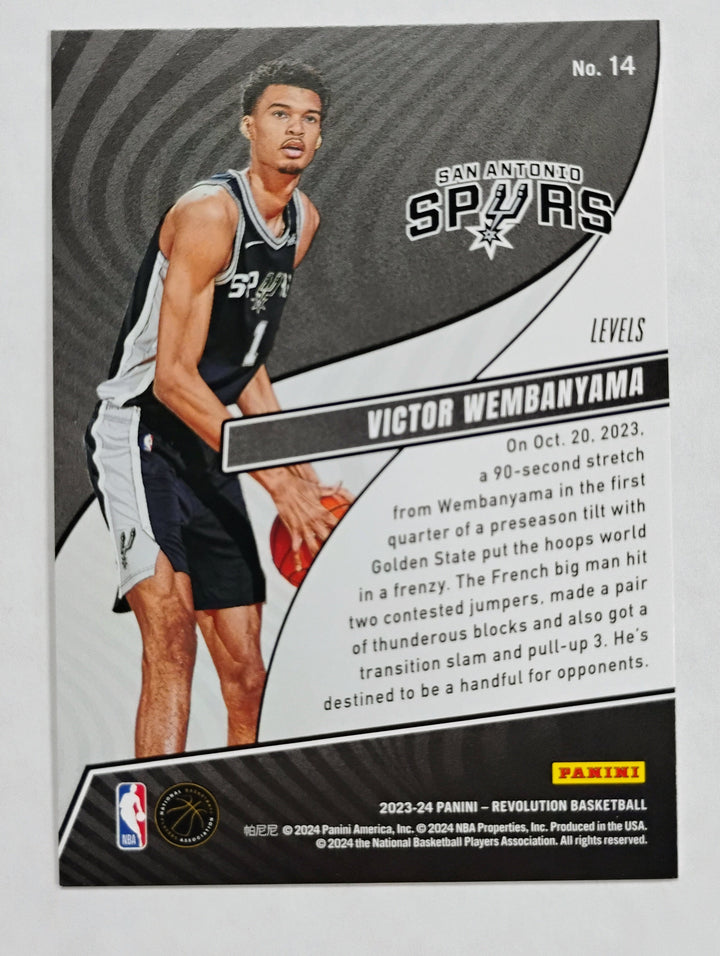 2023-24 Panini Revolution Basketball Victor Wembanyama RC #14 Levels