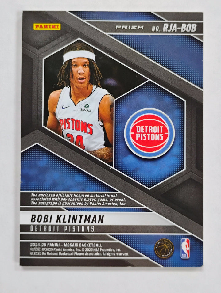 2024-25 Panini Mosaic Basketball Bobi Klintman RC #RJA-BOB Prizm