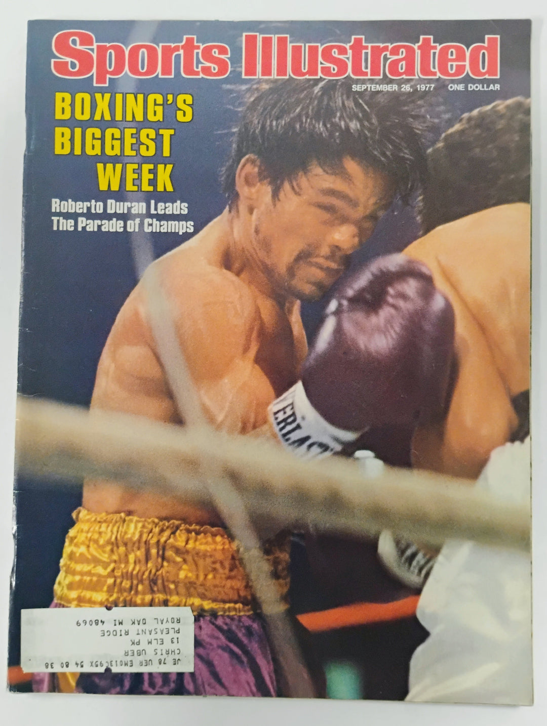 Sports Illustrated September 26, 1977 Boxing's Biggest Week