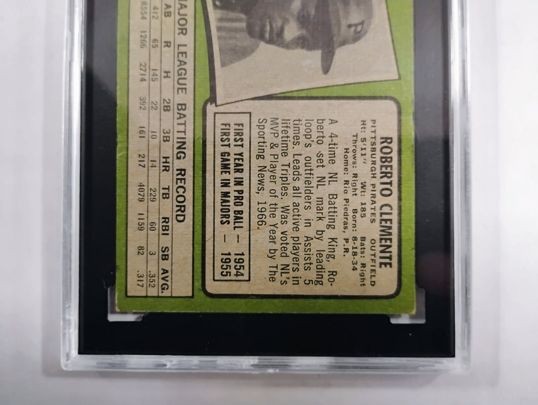 1971 Topps Baseball Roberto Clemente #630 SGC 3 VG