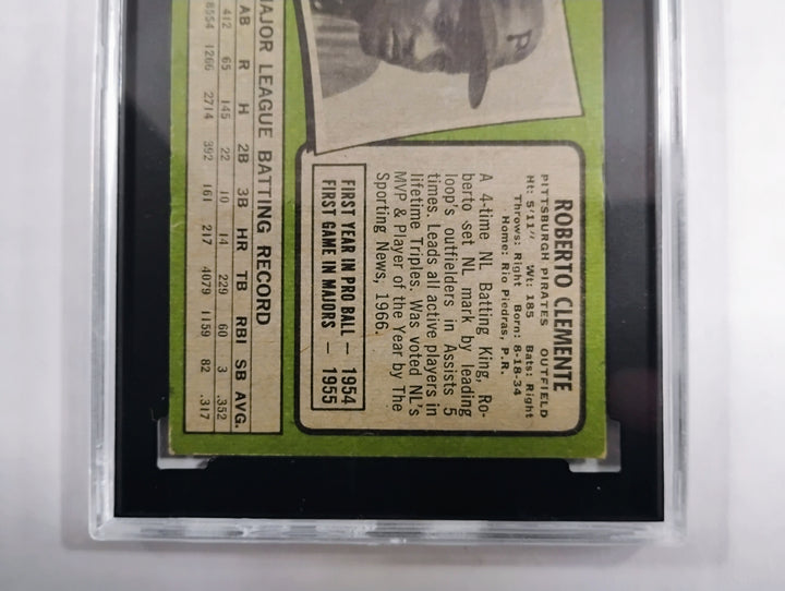 1971 Topps Baseball Roberto Clemente #630 SGC 3 VG