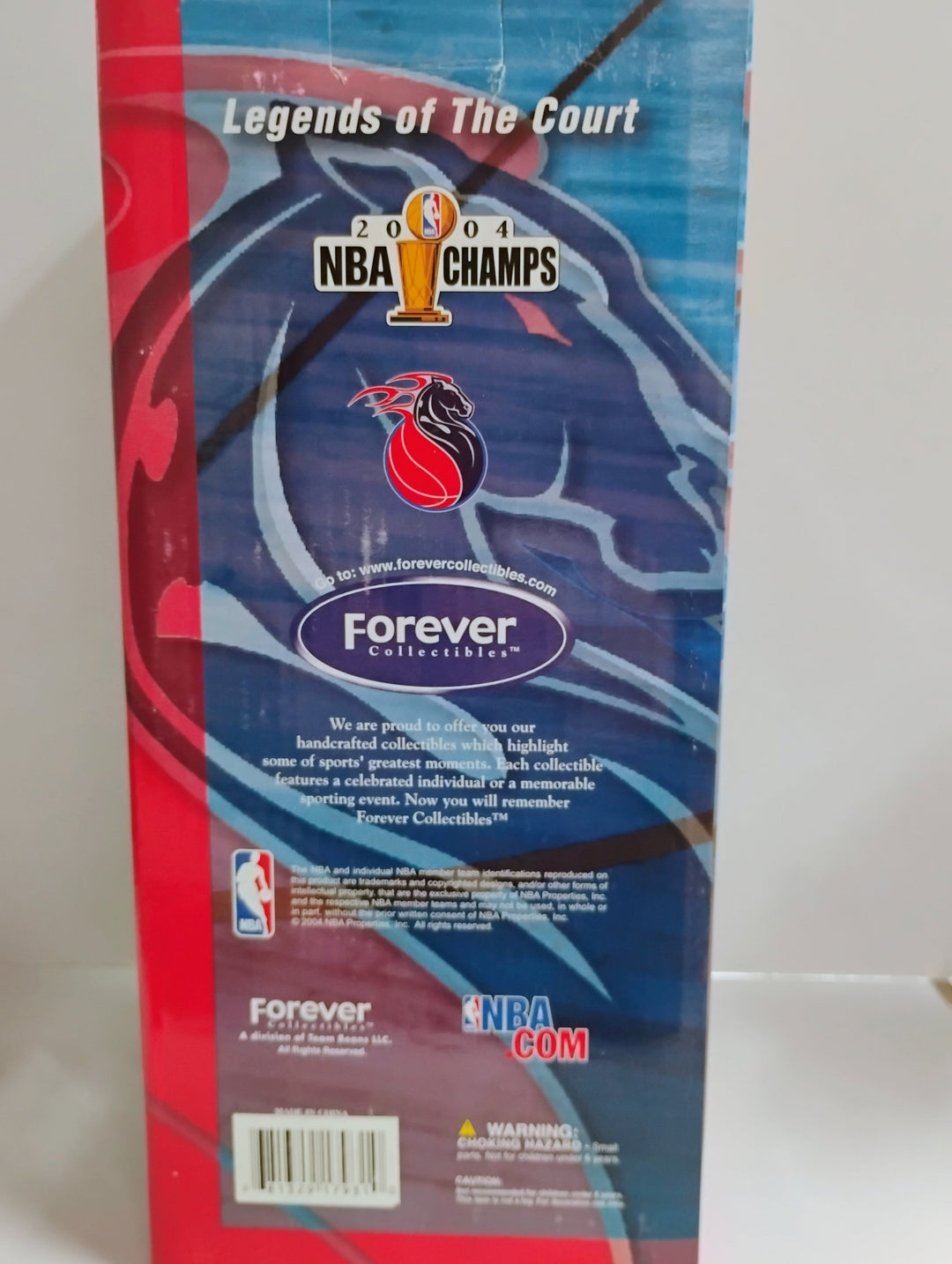 2004 Forever Collectibles Detroit Pistons Basketball Champions Rasheed Wallace Bobblehead