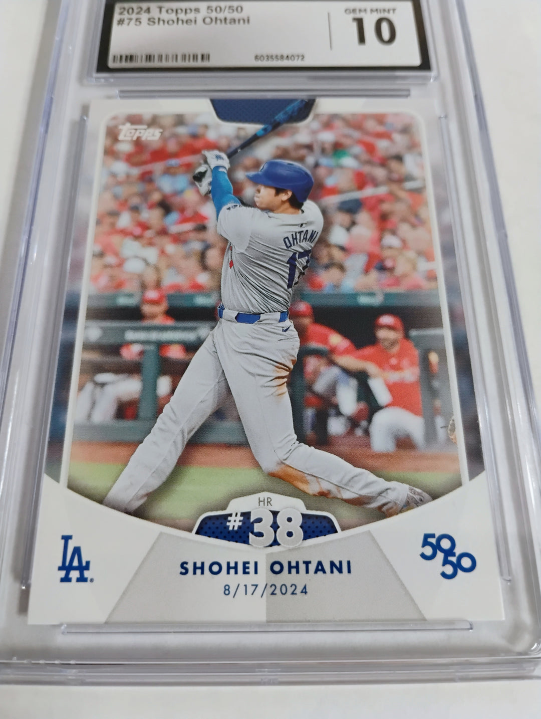 2024 Topps Baseball 50/50 Shohei Ohtani #75 CGC Mint 10