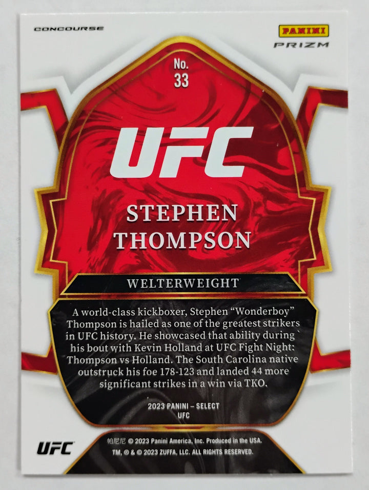2023 Panini Select Stephen Thompson #33 Orange Concourse Prizm