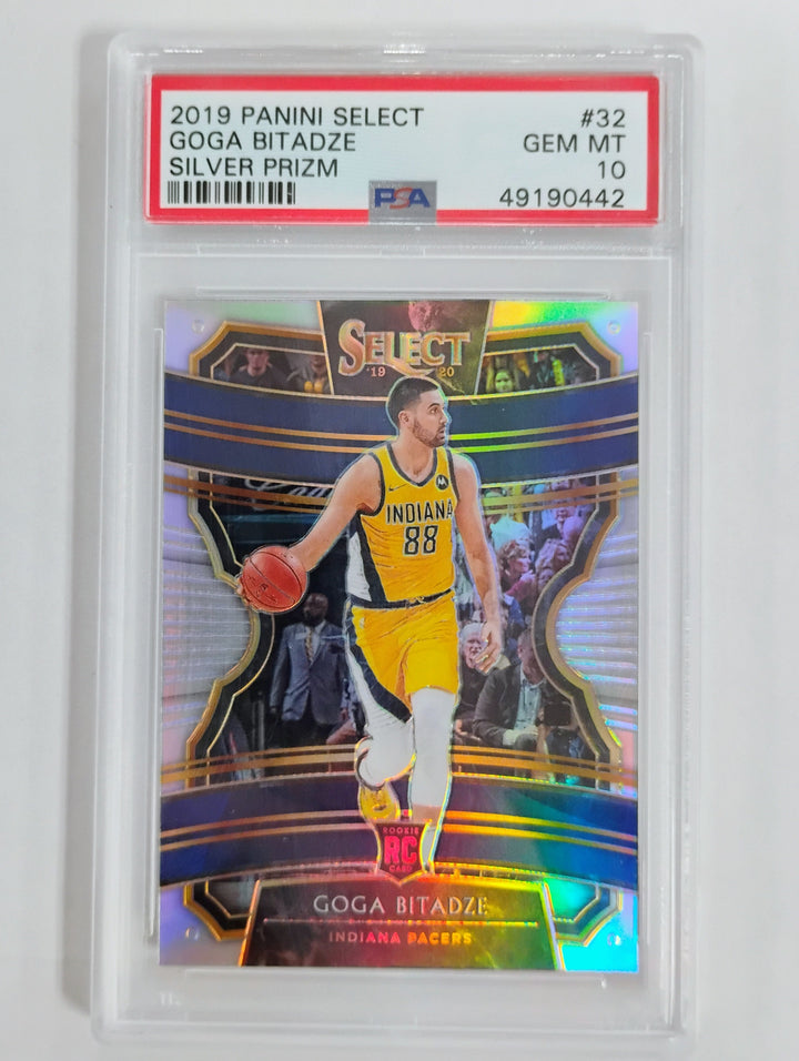 2019 Select Basketball Goga Bitadze #32 Silver Prizm PSA GEM MT 10