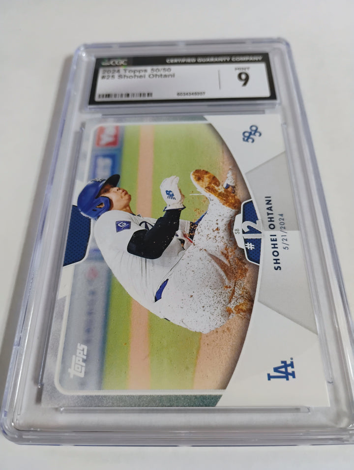 2024 Topps 50/50 Baseball Shohei Ohtani #25 CGC Mint 9