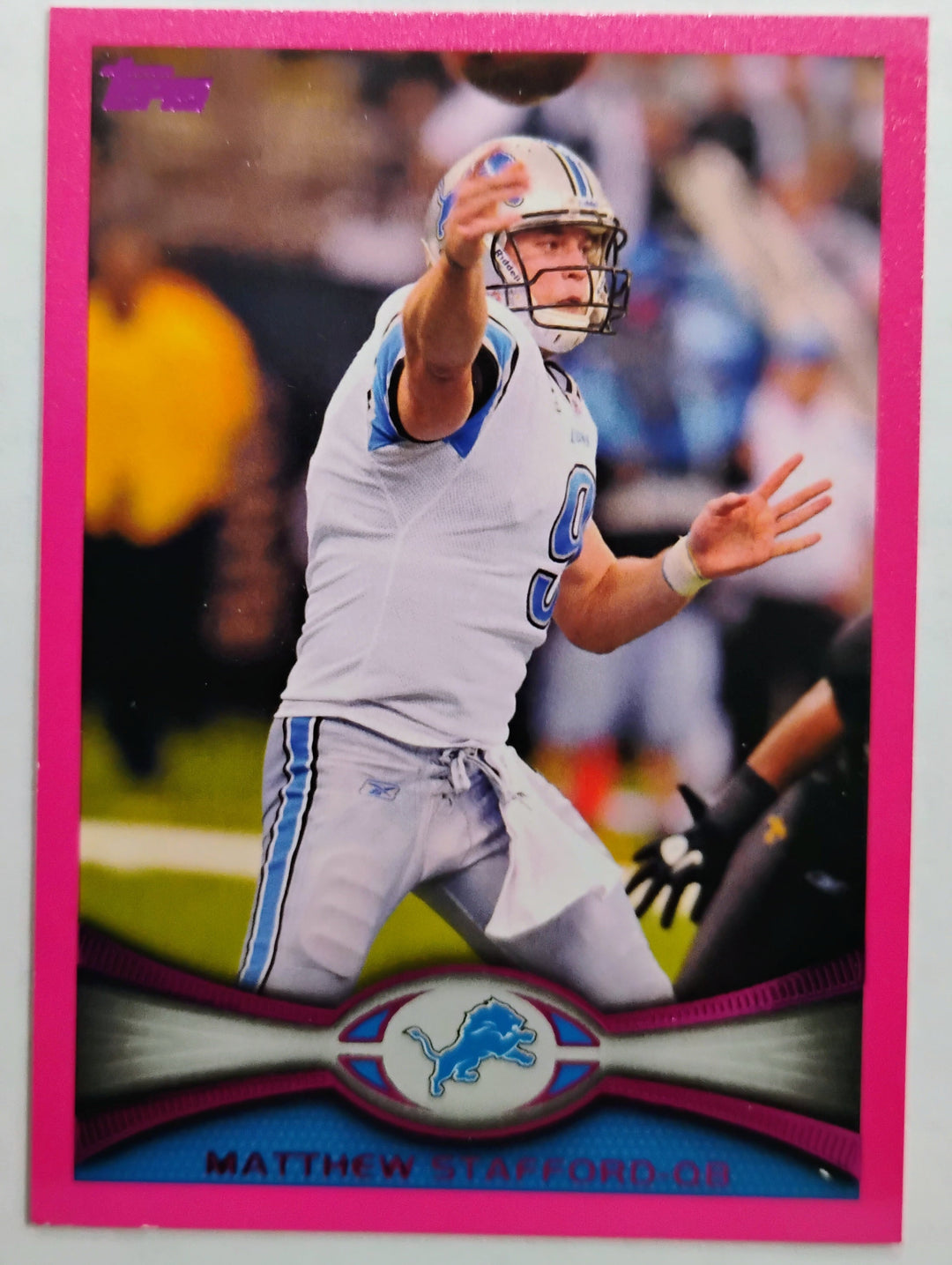 2013 Topps Football Matthew Stafford #225 Pink 102/399