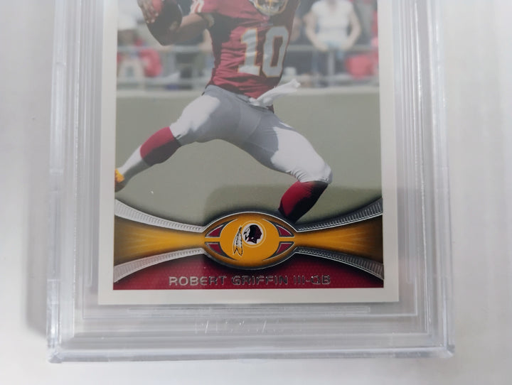 2012 Topps Football Robert Griffen III Leaping Pose Factory Set Insert BGS 9