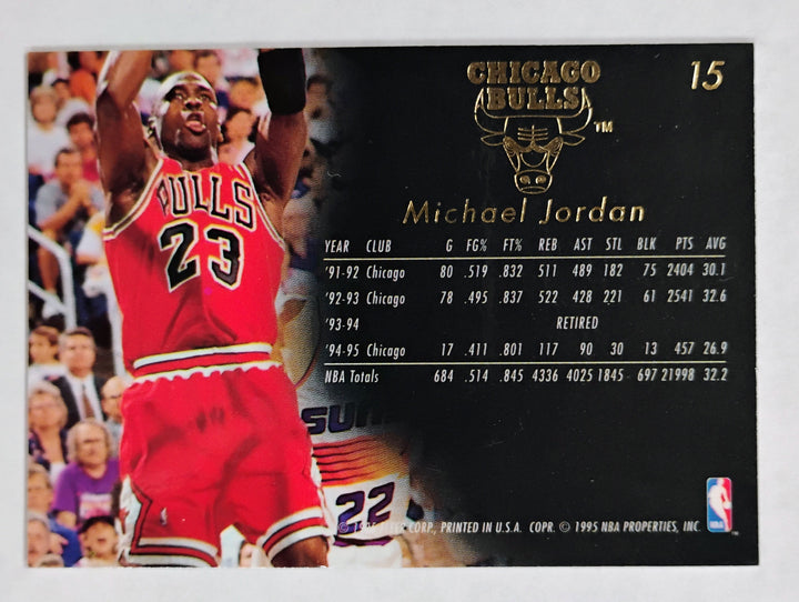 1995-96 Fleer Flair Basketball Michael Jordan #15