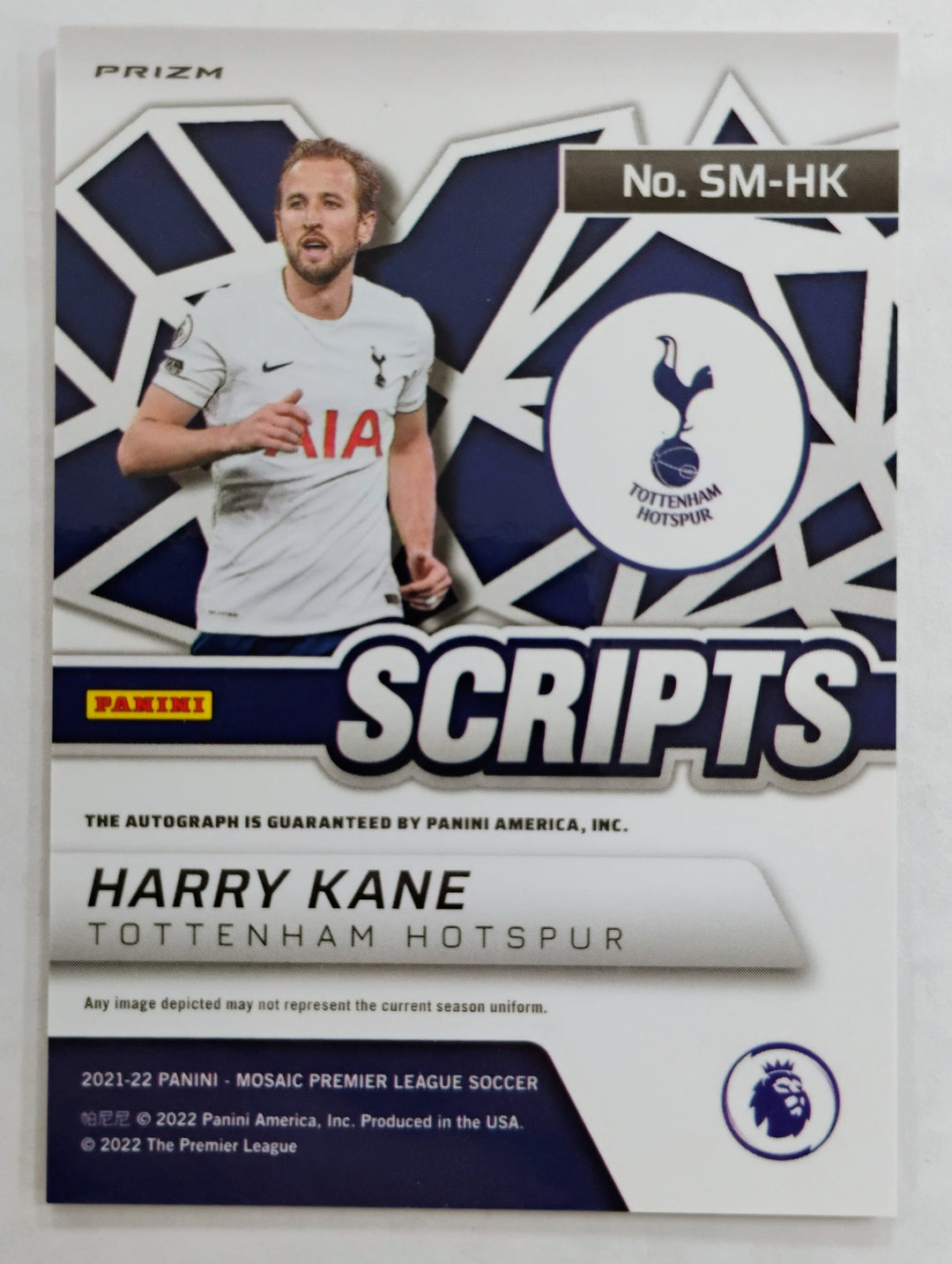 2021-22 Panini Mosaic Soccer Harry Kane #SM-HK Scripts Prizm