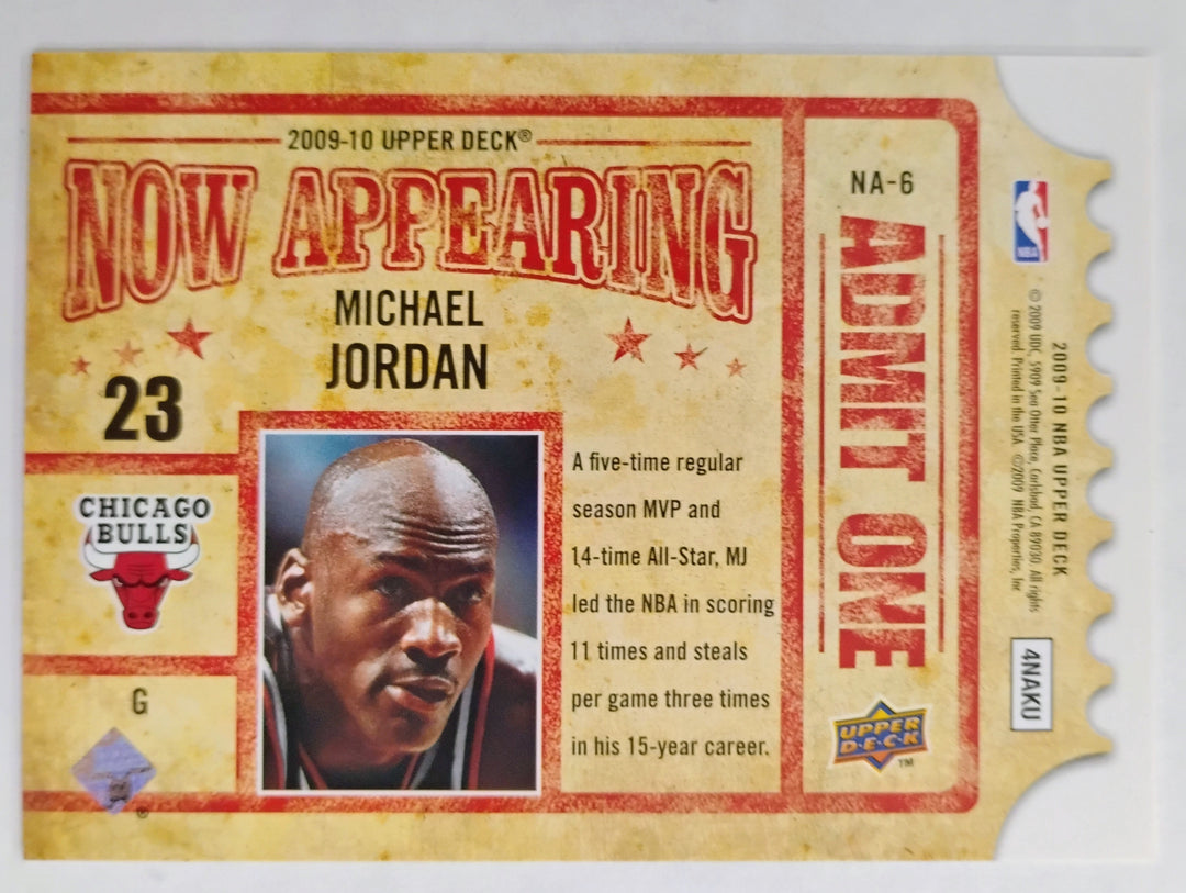 2009-10 Upper Deck Michael Jordan #NA-6 Now Appearing