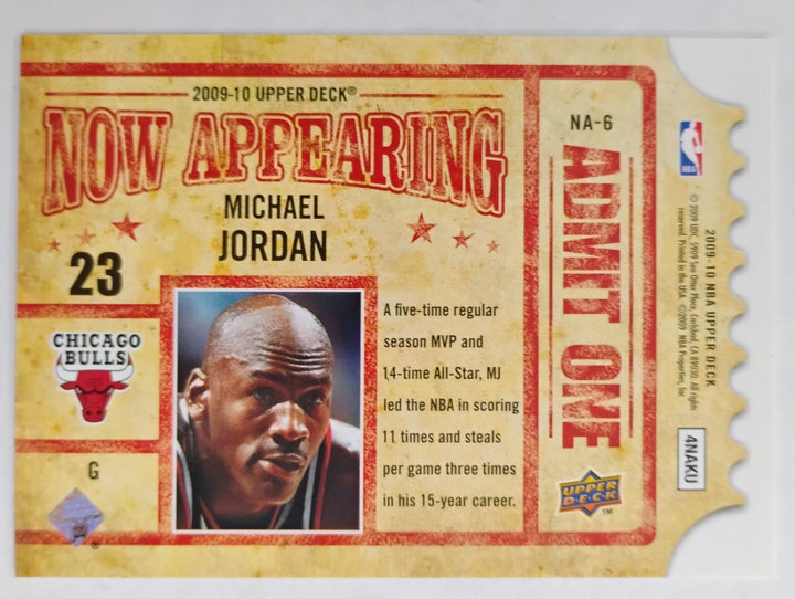 2009-10 Upper Deck Michael Jordan #NA-6 Now Appearing