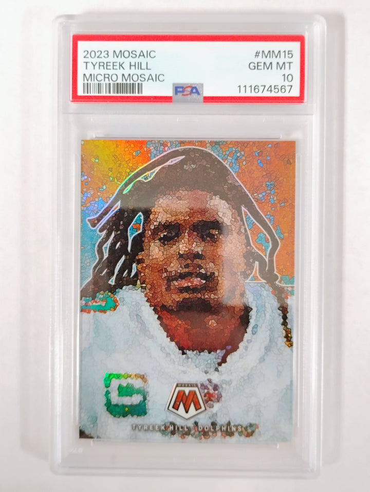 2023 Mosaic Football Tyreek Hill Micro Mosaic #MM15 PSA GEM MT 10