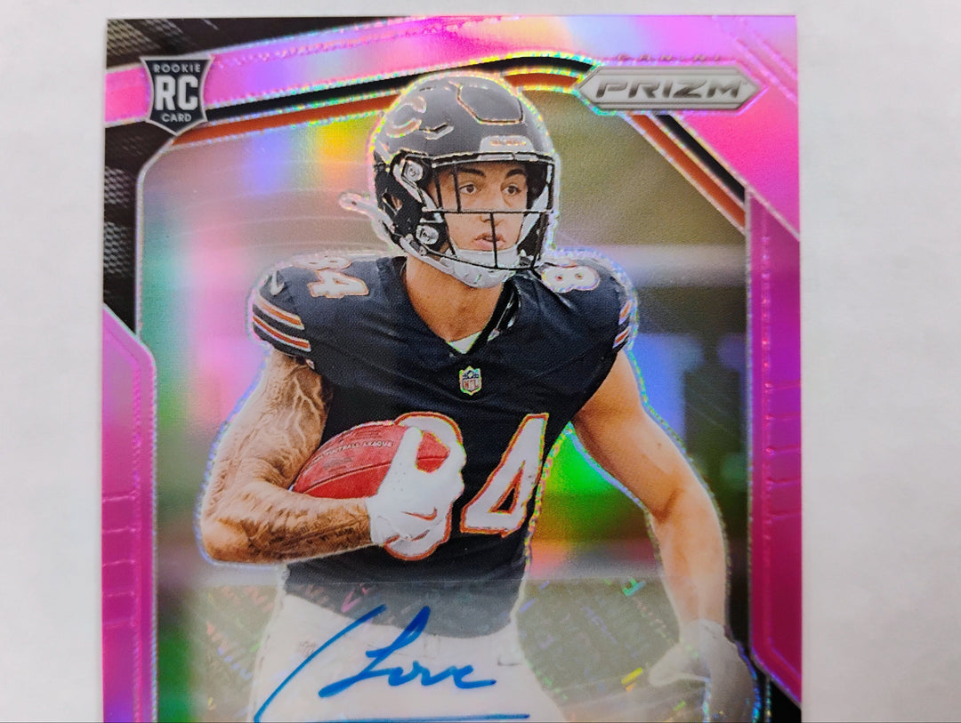 2025 Prizm Football Colston Loveland RC Pink Prizm Auto #319