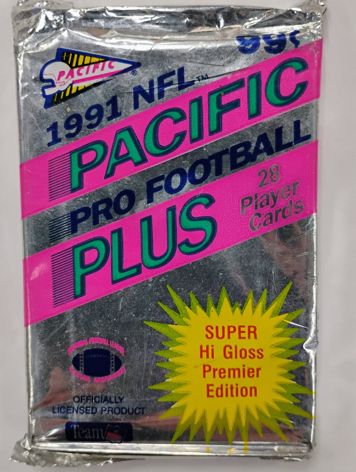 1991 Pacific Plus Football Jumbo Sealed Pack