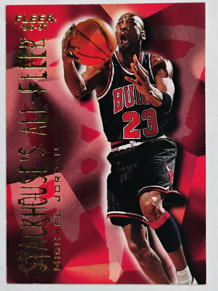 1996-97 Fleer Basketball Michael Jordan #4 Stackhoue's All-Fleer