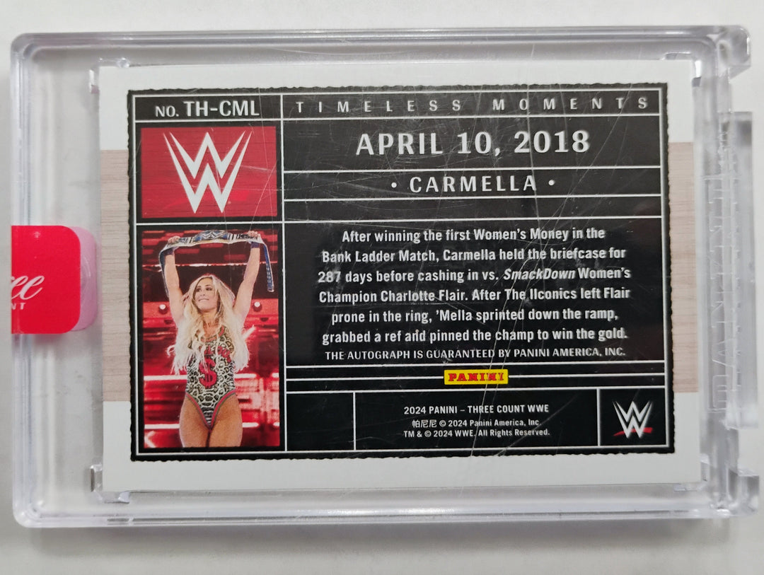 2024 Panini Three Count WWE Wrestling Carmella #TH-CML