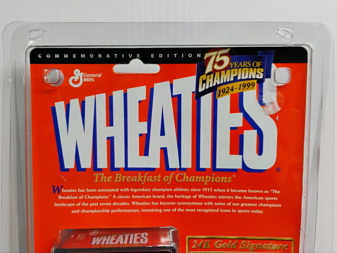 1999 Wheaties 75 Years Of Champions 1924-1999 Tiger Woods 24K Gold Signiture Series