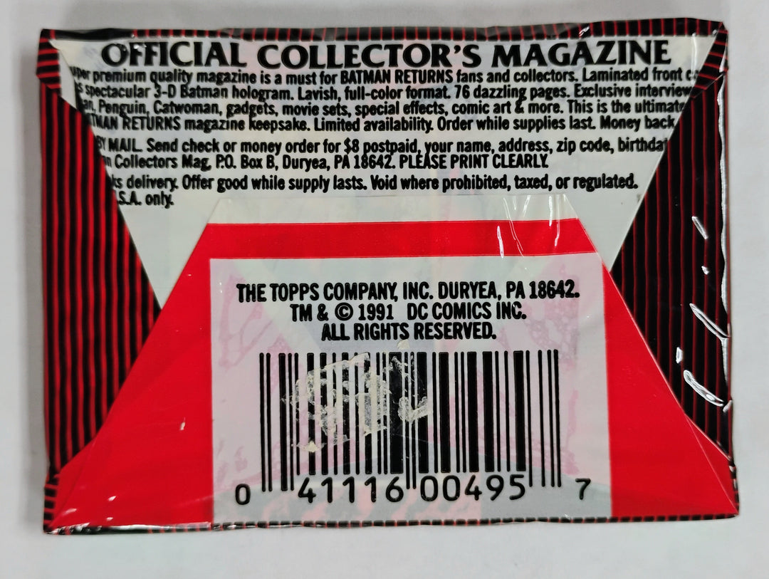 1991 Stadium Club Batman Returns Sealed Pack