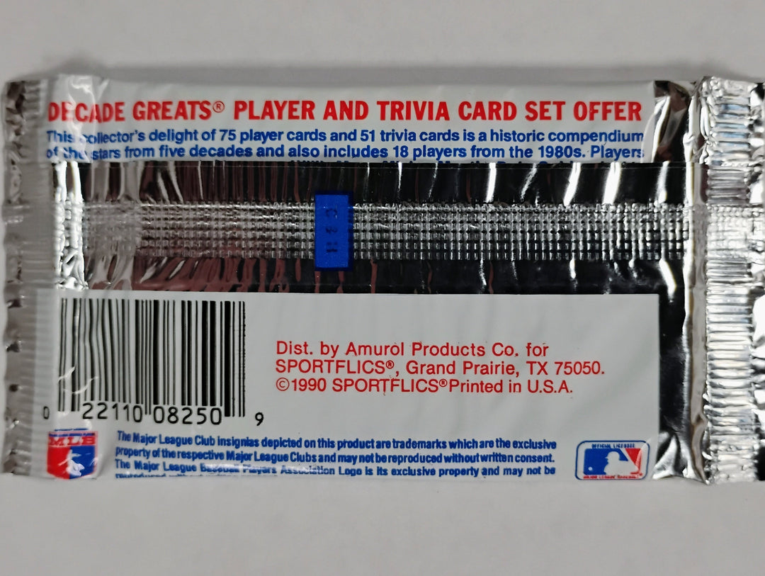 1990 Sportflics Baseball Sealed Pack