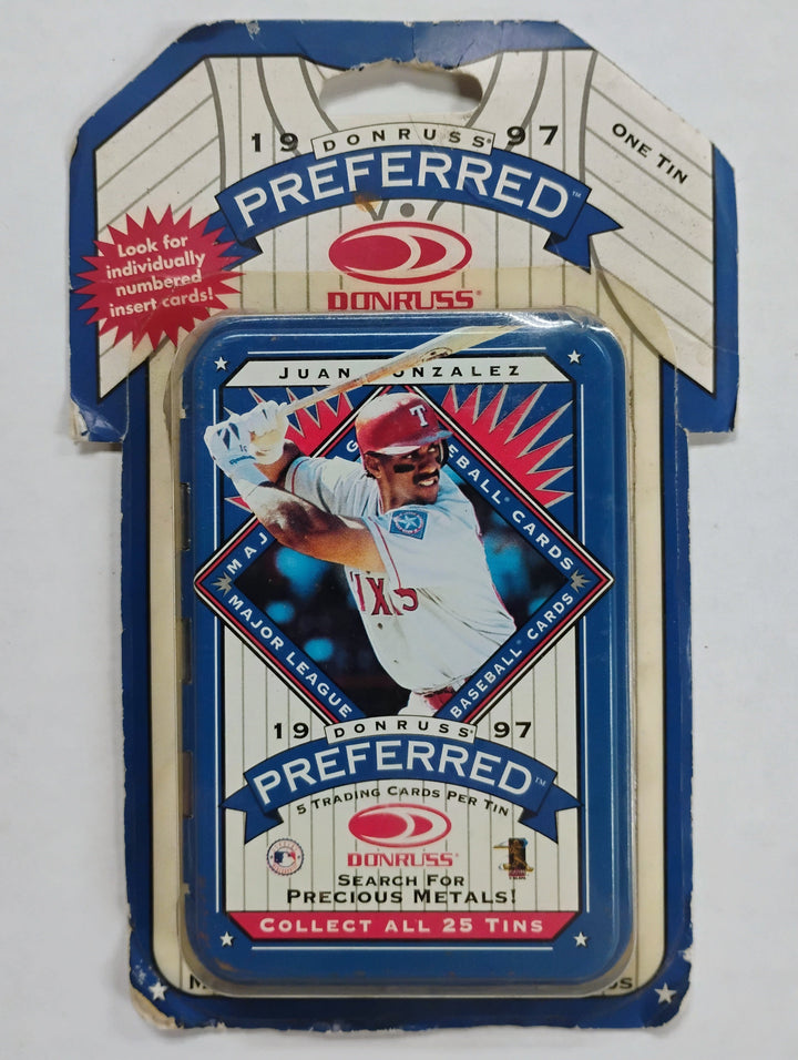1997 Donruss Preferred MLB Metal Tin Hanger