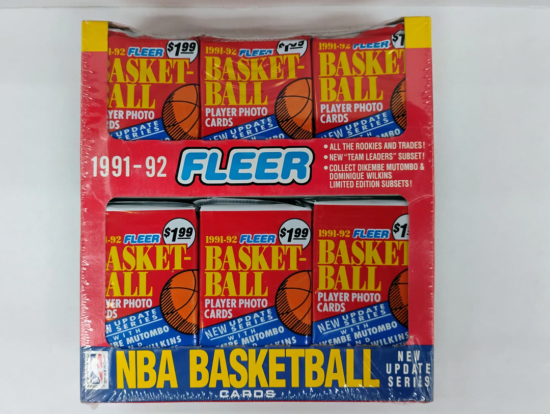 1991-92 Fleer Basketball Jumbo Sealed Jumbo Box