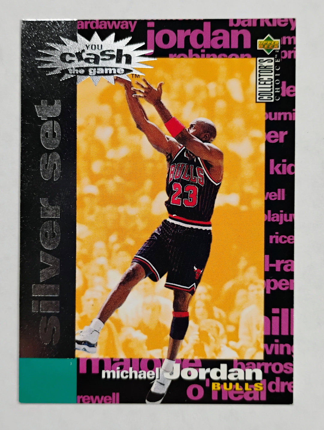 1995-96 Collector's Choice Basketball Michael Jordan #C30 You Crash The Game Silver Set