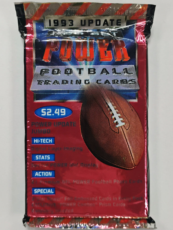 1993 Pro Set Power Update Football Jumbo Sealed Pack