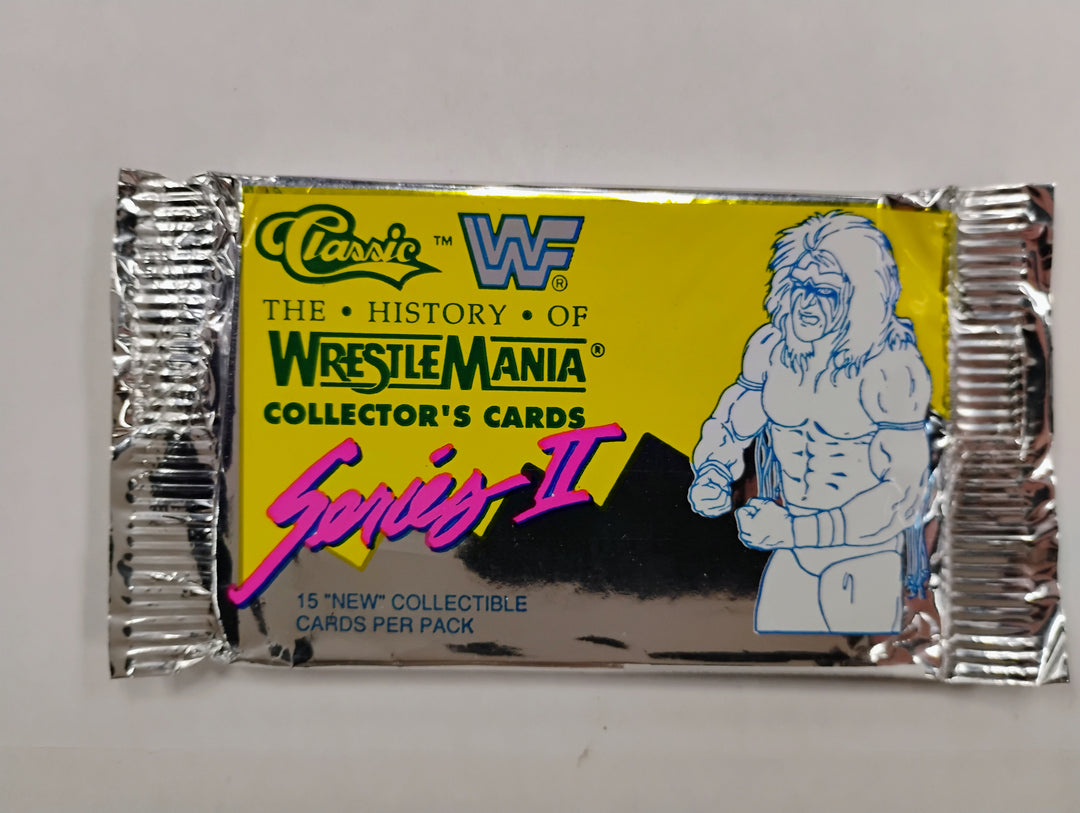 1990 Classic WWF Wrestle Mania Series 2 Sealed Pack