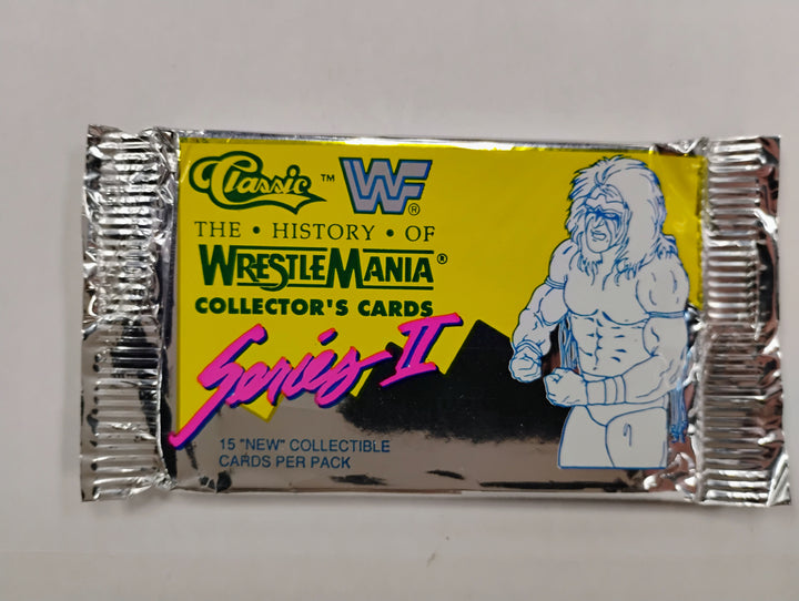 1990 Classic WWF Wrestle Mania Series 2 Sealed Pack