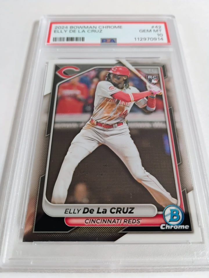 2024 Bowman Chrome Baseball Elly De La Cruz #42 PSA GEM Mint 10