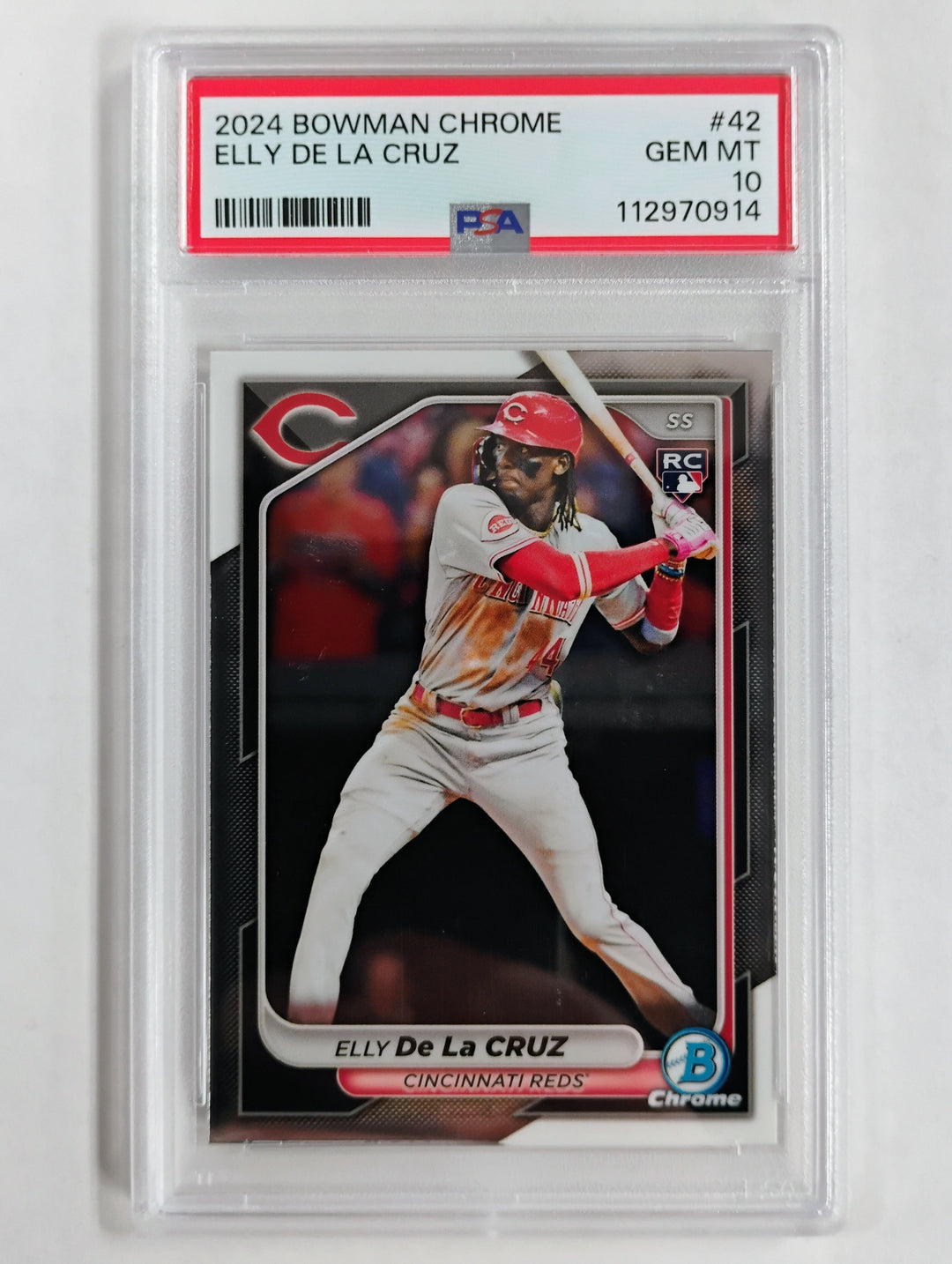 2024 Bowman Chrome Baseball Elly De La Cruz #42 PSA GEM Mint 10