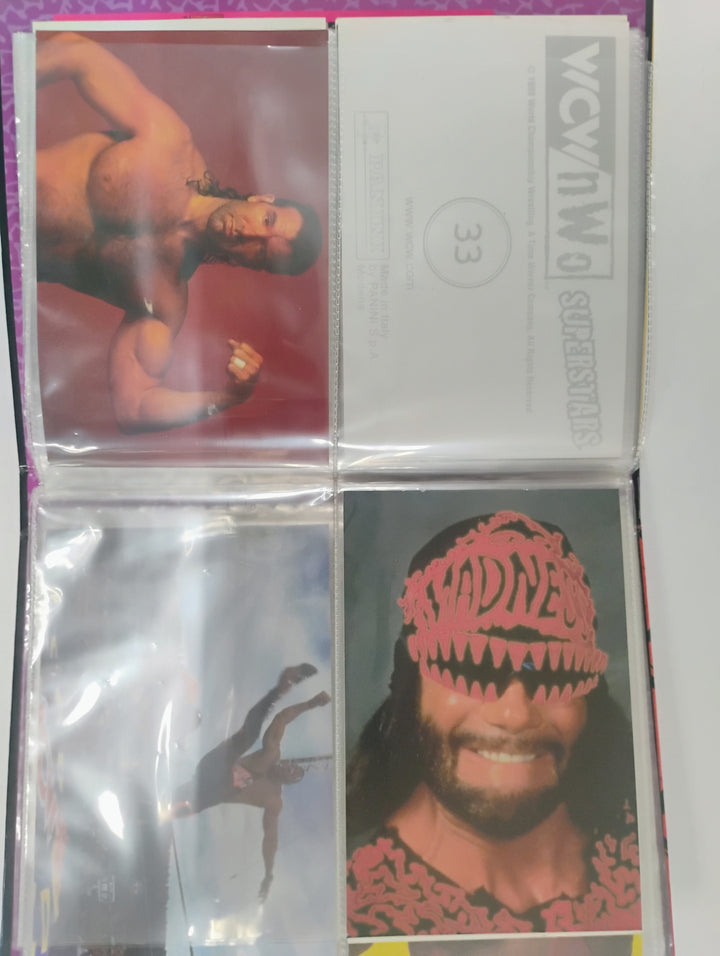 Panini WCW NWO Superstars Photocard Album w/ 24 Photos