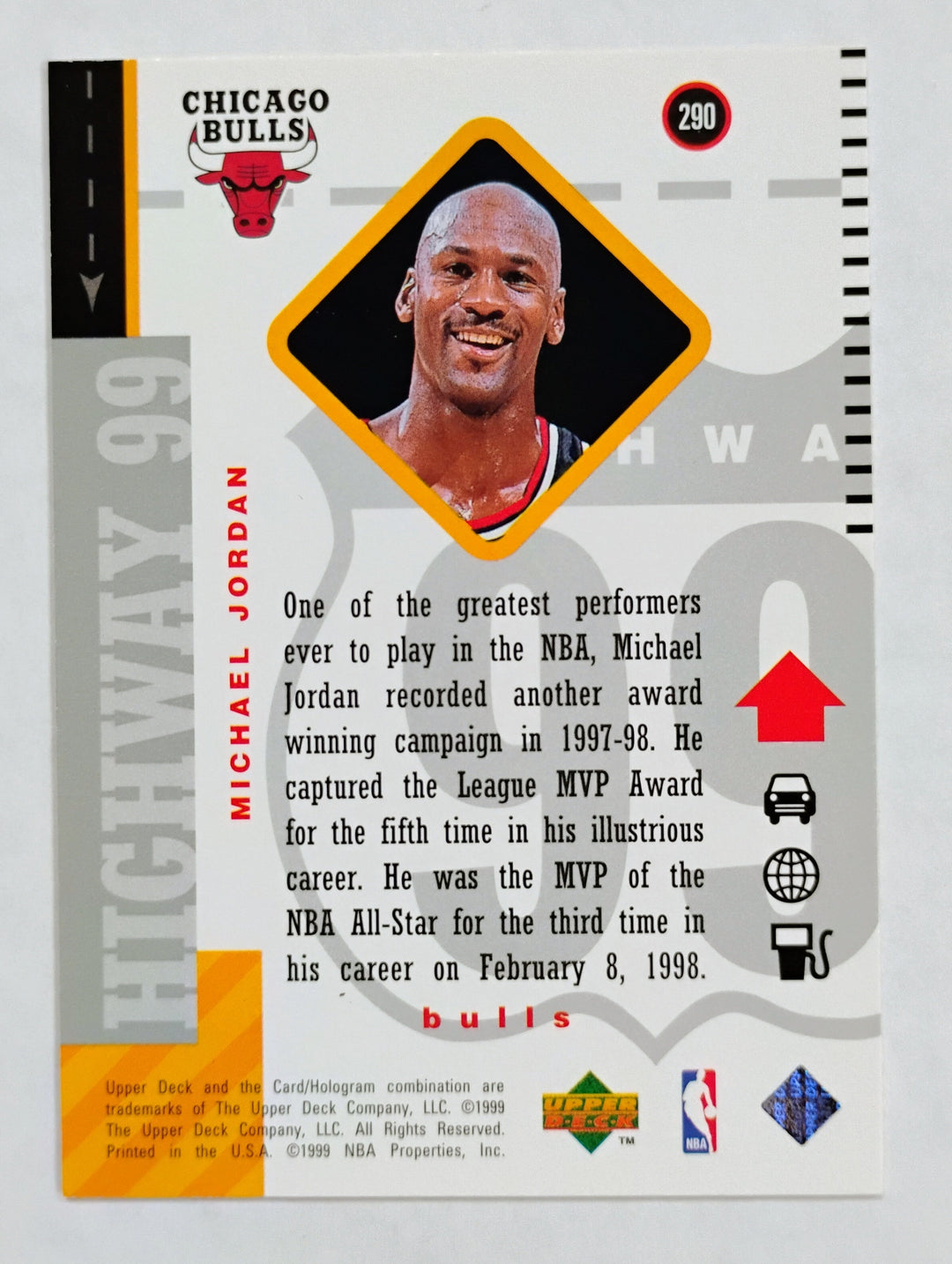 1999-00 Upper Deck Basketball Michael Jordan #290 Highway 99