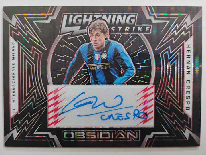 2021-22 Panini Obsidian Soccer Hernan Crespo #LS-HC Lightning Strikes 09/44
