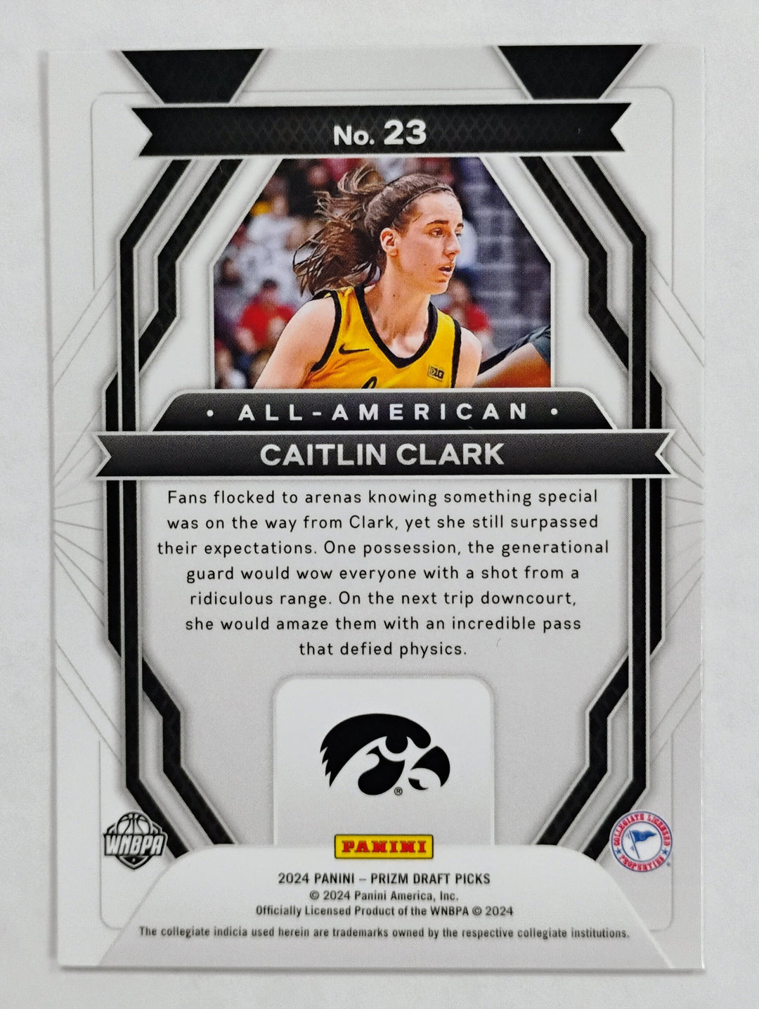 2024 Panini Prizm Draft Picks Basketball Caitlin Clark #23 RC