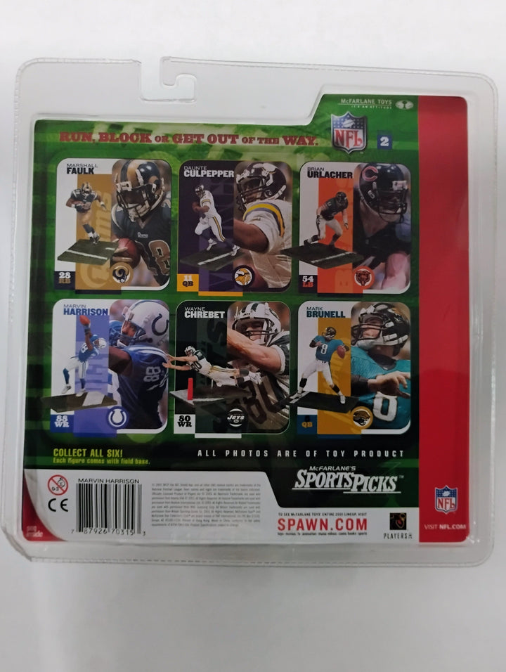 2001 Mcfarlane SportsPicks Series 2  Football Marvin Harrison Sealed