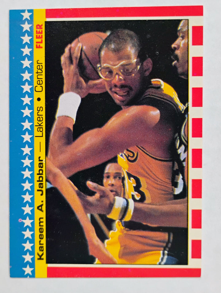 1987-88 Fleer Basketball Kareem A. Jabbar #8 Sticker