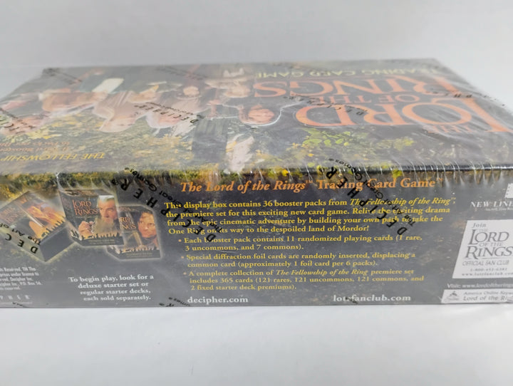 2001 Decipher The Lord Of The Rings The Fellowship Of The Rings Booster Box