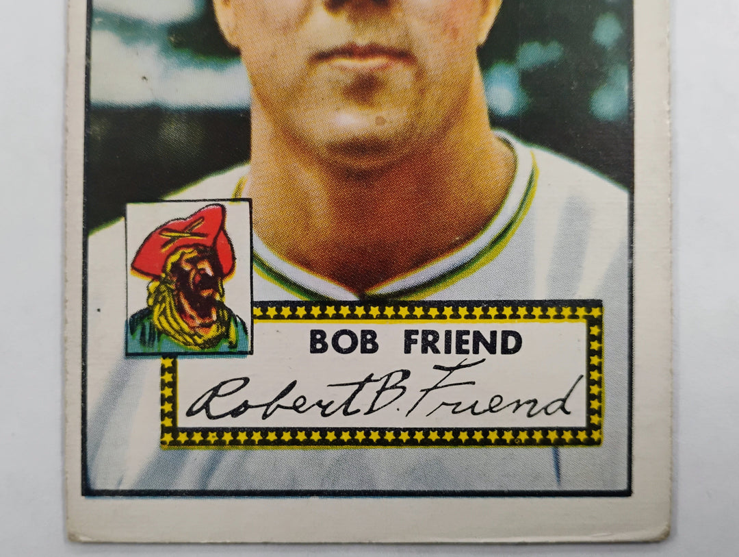 1952 Topps Baseball Bob Friend RC # 233 Red Back