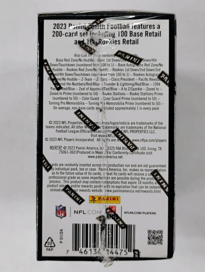 2023 Panini Zenith Football Blaster Box