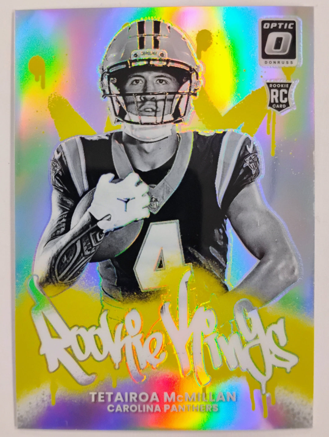 2025 Donruss Optic Football Tetairoa McMillian Rookie Kings Prizm